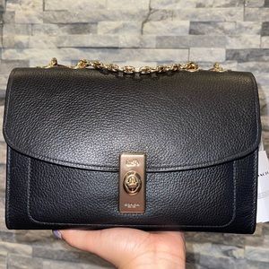 Coach Lane Black with Snake embossing